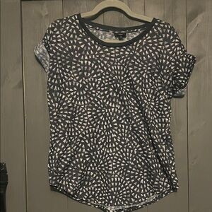 Mossimo Supply Co. Black and White Patterned Tee